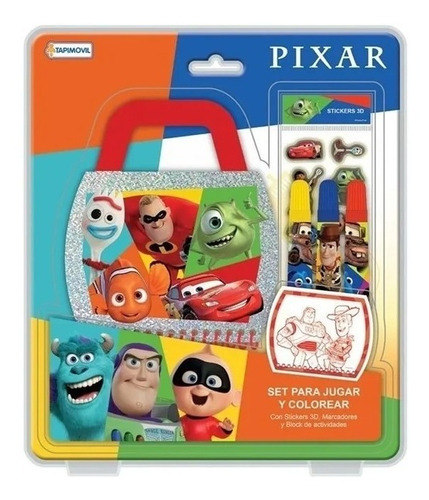 Set Para Jugar Y Colorear Pixar