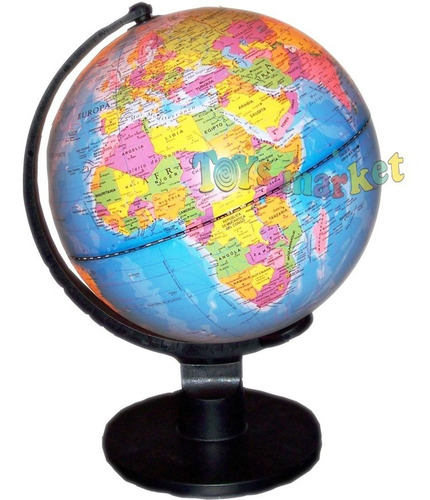 Imagen 2 de 8 de Globo Terráqueo Luminoso Político Gloter 25 Cm Luz Velador