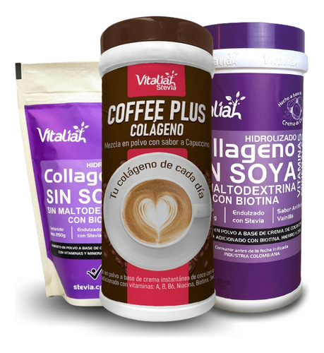 Colágeno Vainilla + Cofee Plus - g a $45