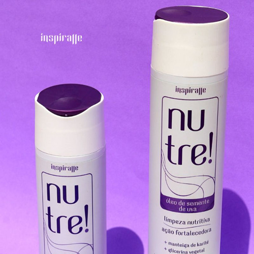 Shampoo Condicionador Nutre Óleo Semente Uva Inspiralle250ml