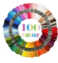 Comprar Set De 100 Madejas Atdawn Hilos De Bordar Colores Del