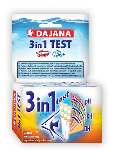 Test De Tiras Multi Test 3 N 1 (ph/kh/gh) De Dajana Acuario 