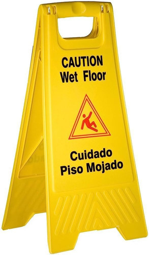 Señal De Precaución Piso Mojado, Caution Wet Floor