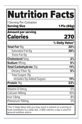 Redefine Foods Protein Pie Chocolate 8 Unidades