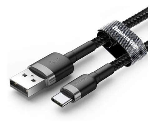 Imagem 4 de 6 de Cabo Usb Tipo C Baseus Cafule 1mt Fast Charge Premium 2amp