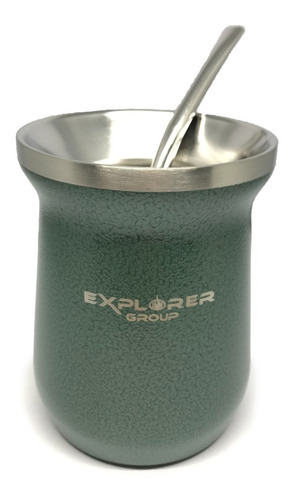 Imagen 1 de 4 de Mate Explorer Termico Acero Inox 350 Bombilla Regalo Premium