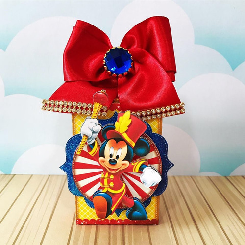 Kit Festa Lembrancinha Caixinhas Circo Mickey 30 Unidades