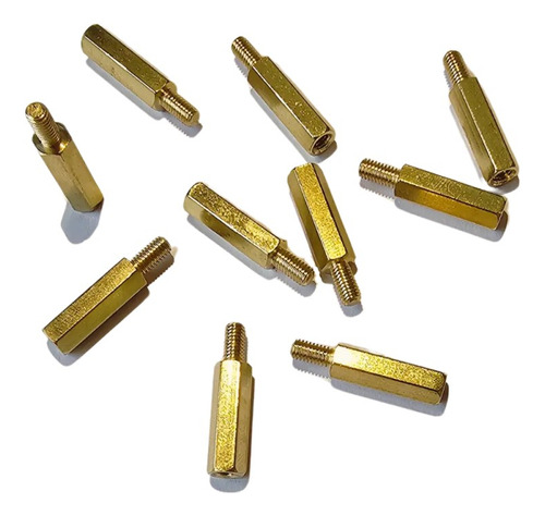 100 Tornillos Separadores Espaciadores M3x15mm Macho Hembra