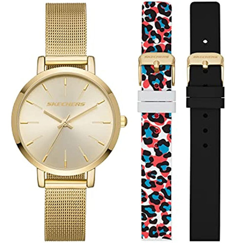 Skechers Women's Sets Quartz Watch And Watch Band Gift Set W