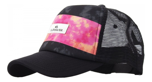 Gorra Quiksilver Pidgeon Chicken Negro Rosa Trucker Importad