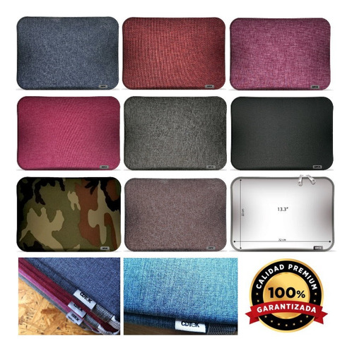 Funda Para Notebook Ultrabook 13.3 Tela Cordura 5mm Lisa
