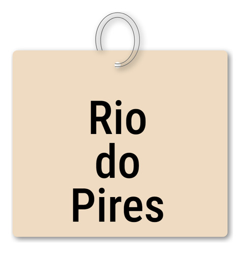 14x Chaveiro Rio Do Pires Mdf Brinde C/ Argola