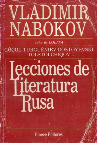 Lecciones De Literatura Rusa Vladimir Nabokov 