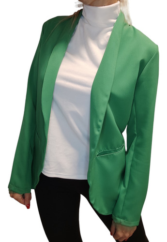 Blazer Saco Sastrero Crep Colores Nueva Temporada 