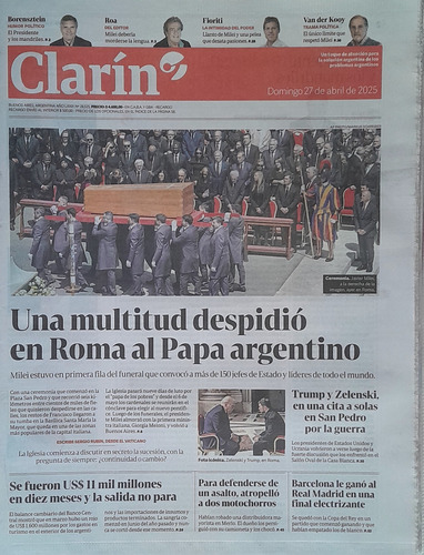 Diarios Papa Francisco- Combo X3 Ejemplares Histórico