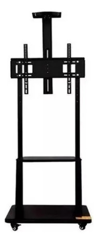 Soporte Madera Tv Movil Con Ruedas 32 A 70 Base Pedestal