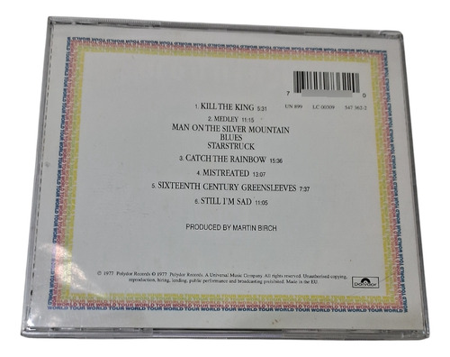 Rainbow On Stage Cd E. U. Ediciones En Vivo