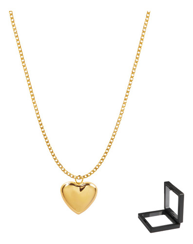 Collar Dije Corazón Oro 10k Joyas Cadena Regalo Mujer Novia