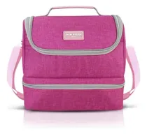 Comprar Lancheiras Jacki Design Bolsa Térmica Sacola Lancheira Fitness Marmita Viagem Nécessaire Academia Camping Passeios Praia Trabalho cor pink - 14cm x 20cm