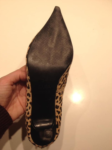 stilettos animal print zara