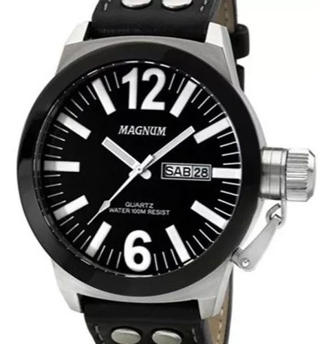 Relógio Magnum Masculino Military Ma31533c Original Prateado