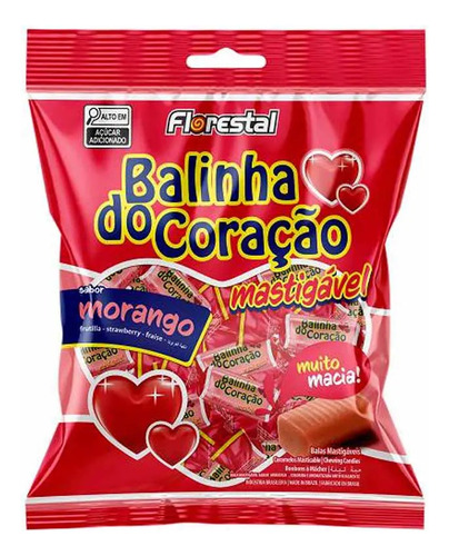 Balinha De Coração Florestal 100g Unidade