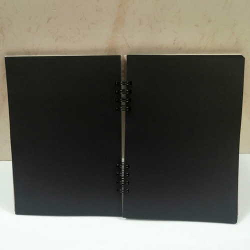 Imagen 3 de 7 de Bitácora Cartulina Negra Cuaderno Para Dibujo Blackbook 60h