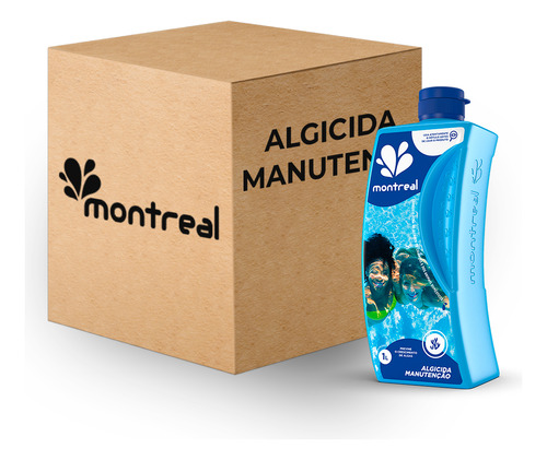 Caixa Fechada Produto Montreal Algicida Manutenção 20 Un.