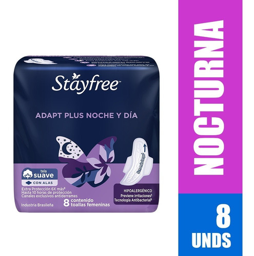 Toalla Higiénica Stayfree Adapt - Unidad a $87