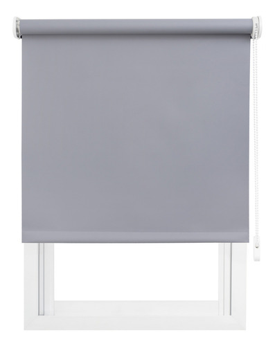Cortina Roller Blackout 100% Rockinroll 200x250 Cm. Color Gris Oscuro