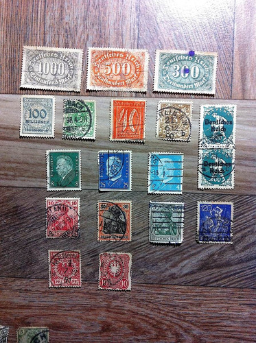 18 Estampillas Postales Antiguas Alemania 1800-1900 +regalo