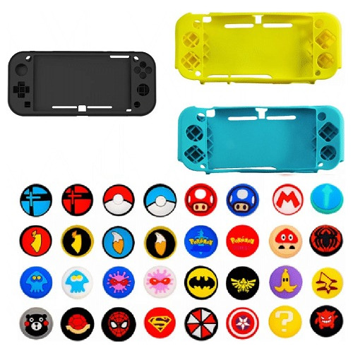 Funda Y Gomas De Silicon Para Nintendo Switch Lite Colores