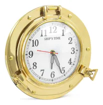 Comprar Reloj Náutico De Buey De Latón Antiguo Sólido Barcos De 9 Pu