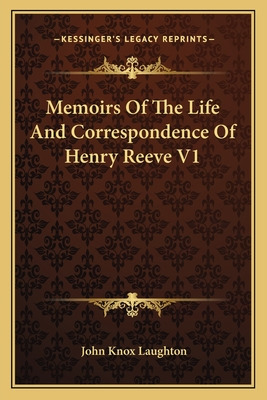 Libro Memoirs Of The Life And Correspondence Of Henry Ree...