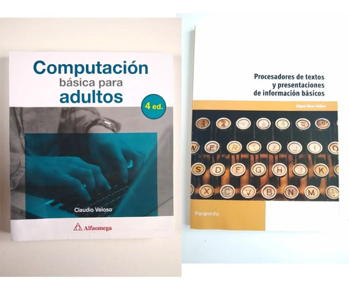 2 Libros- Pc Para Adultos Y Procesadores Y Presentac Basicas
