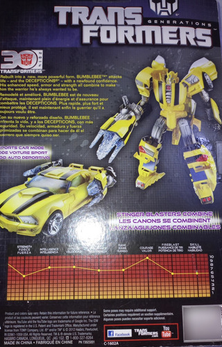 Transformers Generations Deluxe Class Bumblebee 30 Aniversar (Usado)