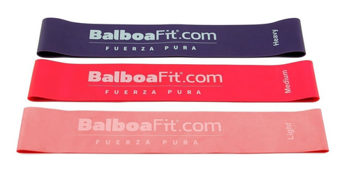 Imagen 5 de 8 de Set Kit Bandas Elasticas Fitness Isometricas Balboafit Yoga