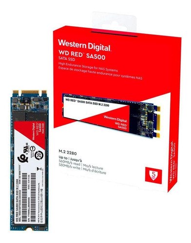 Ssd 1tb Western Digital Wd Red Sa500, Sata Iii, M.2 2280