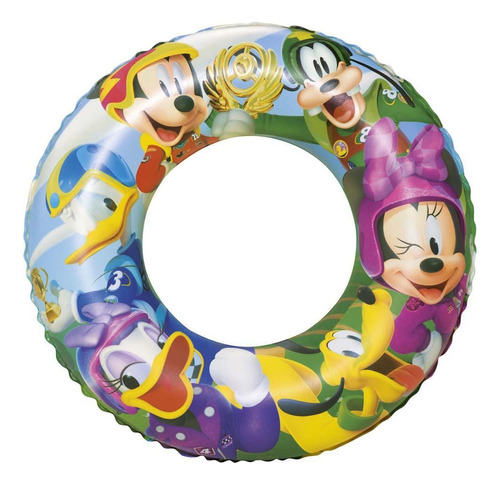 Boia Inflável Circular Mickey Racers 56cm Bestway 91004