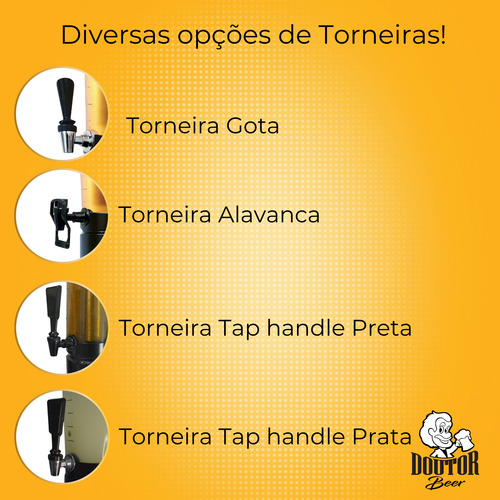 Torre De Chopp Doutorbeer 2l Com Gota