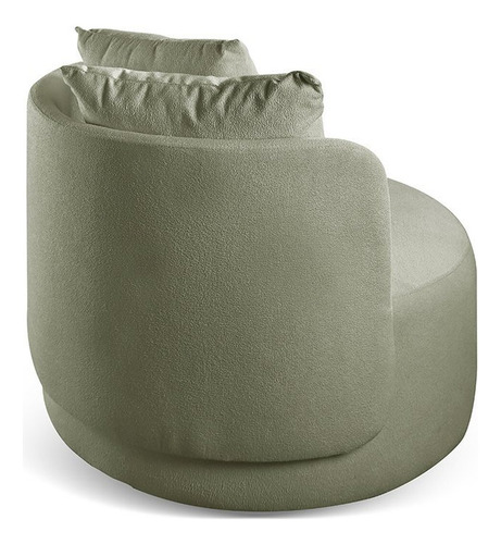 Poltrona Redonda Orgânica Moon Verde Eh