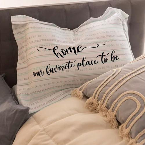 Imagen 3 de 3 de Stencil Decorativo Para Almohadas Y Almohadones