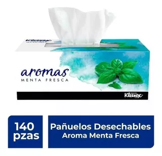 Pañuelos Faciales Kleenex Aromas Menta Fresca 140 Pañuelos