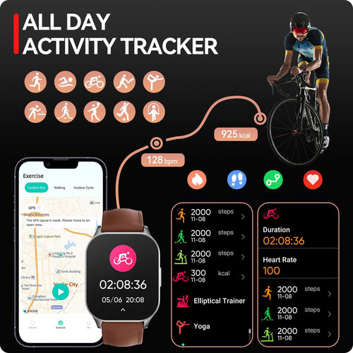 Anyloop Reloj Inteligente Para Hombres Y Mujeres, Pantalla A