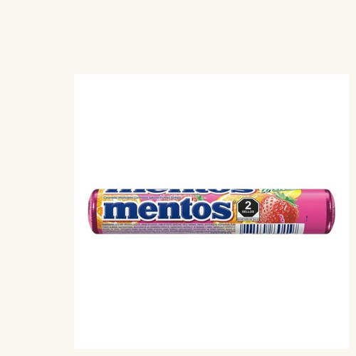 2 Pza Caramelos Masticables Mentos Fruit 29.04 G