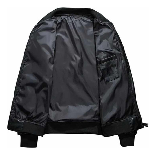 Imagen 4 de 4 de Chaqueta Bomber Harajuku Bordada Con Ave Fénix Unisex