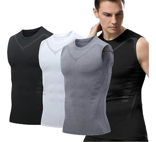 A Chaleco Moldeador 3x, Camisas De Compresión Para Hombre