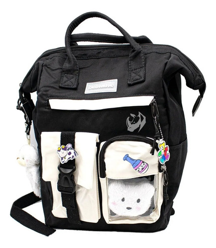 Mochilas Escolares Mochila Coreana Escolar Kawaii Juvenil Con Accesorios