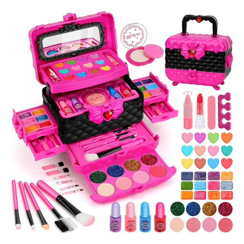 Kit Maquillaje Niños Y Niñas Lavable Juegos Reales Regalos P