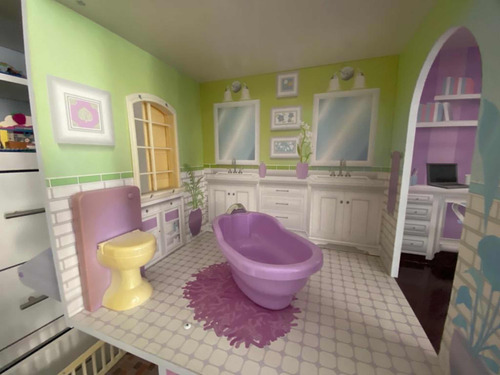 Casa De Muñecas Kidkraft Con Accesorios (Usado)